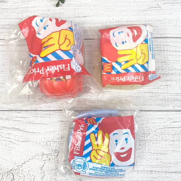 Vintage 1999 McDonalds Happy Meal Toy Fisher Price Set of 3 - Picture 1 of 11